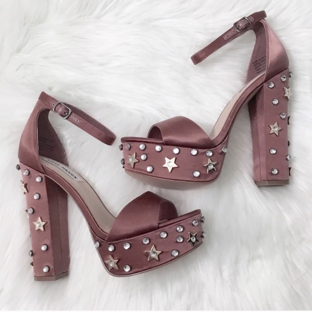 Steve Madden Glory Platforms/Dusty Rose/Sz 8